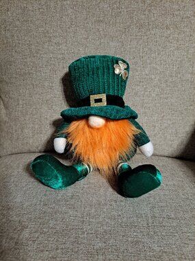 Sitting Leprechaun Gnome Holiday Decor